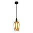 1-light pendant light Verona - domed round amber glass