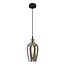 1-light pendant light Verona - elongated smoked glass with mirror effect