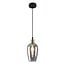 1-light pendant light Verona - elongated smoked glass with mirror effect