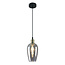 -light pendant lamp Verona - smoked glass Mirror effect - elongated glass