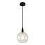 1-light pendant light Verona - domed elongated clear glass