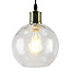 1-light pendant light Verona - domed elongated clear glass