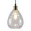 1-light pendant lamp Verona transparent - elongated glass bulge