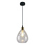 1-light pendant light Verona - domed elongated clear glass