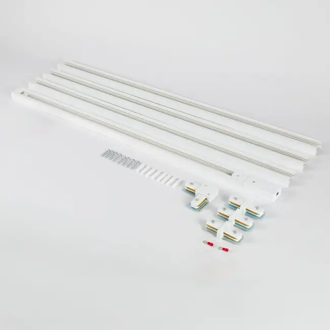 Modern 1-phase track lighting system 3 metres white - Lexi