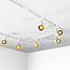 Modern 1-phase track lighting system 1.5 metres white - Lexi
