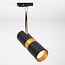 Timeo track spotlight 1-phase, black and gold