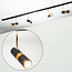 Modern 1.5 metre single-phase track lighting system with Timeo spotlights - ceiling spotlight