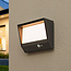 Solar outdoor wall light with sensor - Gioia
