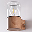 Modern outdoor wall light Juliano in wood look