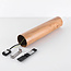 Modern garden lamp post in wood look - Julio
