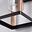 Outdoor wall light black with wood look - Pancha