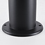 Bollard light Tierra for outdoors in stainless steel - black