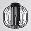 ceiling light Dide - smoked glass with metal slats