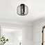 Designer ceiling light with smoked glass - Dide