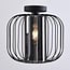 ceiling light Dide - smoked glass with metal slats