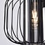 ceiling light Dide - smoked glass with metal slats