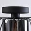 ceiling light Dide - smoked glass with metal slats