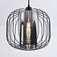 pendant light Dila - smoked glass with metal slats