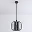 pendant light Dila - smoked glass with metal slats