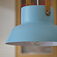 Industrial pendant light Modra - light blue