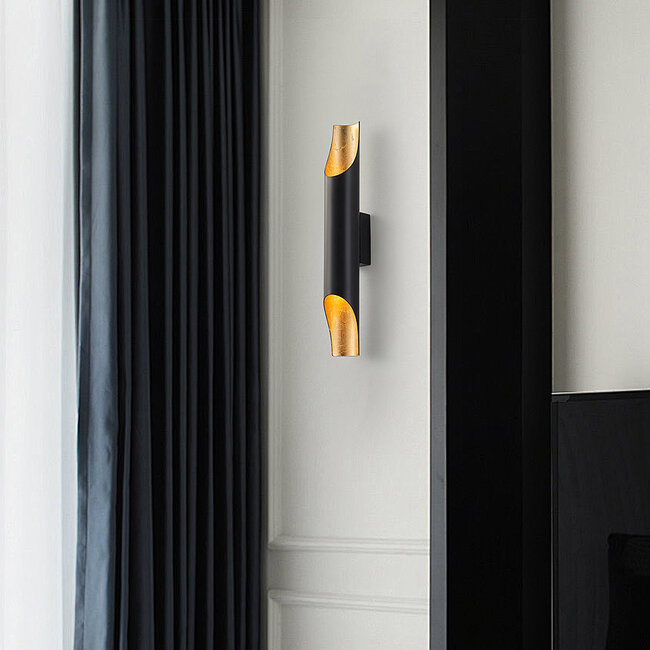 Matte black wall lamp - Madison