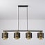 Pendant lamp Jennifer in black and gold