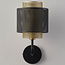 Wall lamp Mary - black with gold