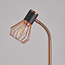 Industrial floor lamp copper - Allison