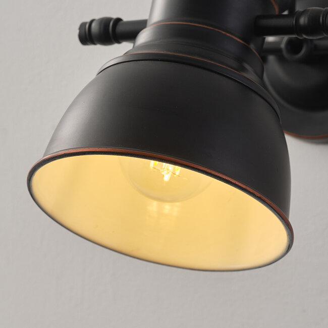 Country wall lamp Duncan black