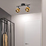 Luxury ceiling lamp with bronze details, 2-light - Oro