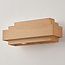 2-bulb modern wall light, wood look - Kayu