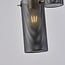 Minimalist pendant lamp Valji 3-light with black shades