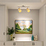 2-light ceiling light Ferro - woven rattan