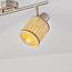 Rattan ceiling light, 2-bulb - Ferro