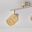 Woven rattan ceiling lamp, 2-light - Ferro