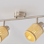Rattan ceiling light, 2-bulb - Ferro