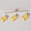3-light ceiling light Raua - woven rattan