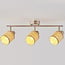 3-light ceiling light Raua - woven rattan