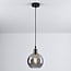 1-light pendant light Verona - elongated smoked glass with mirror effect