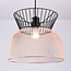Modern pendant lamp black with copper - Netti