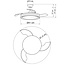 Ceiling light with fan and remote control Haizea - white