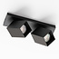 Industrial ceiling lamp with 2 spots - Cal