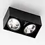 AR111 2-fold spotlight Brooklyn - black