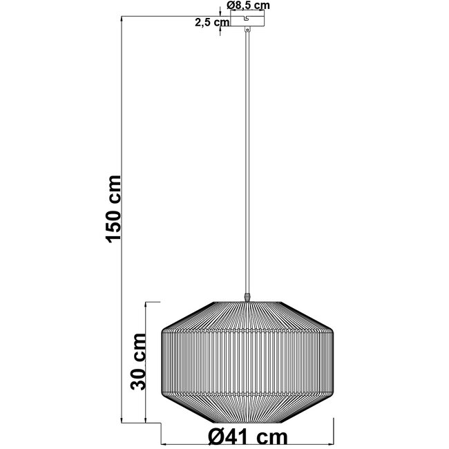 Bohemian designer lighting pendant lamp - Papel