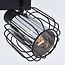 Ceiling light with smoked glass and rotating spots, 2-bulb - Dua