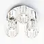 Ceiling light with crystals - Kiara