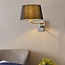 Wall lamp with black shade - Abella