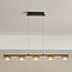 Modern 5-light pendant lamp Martha with integrated LEDs, dimmable