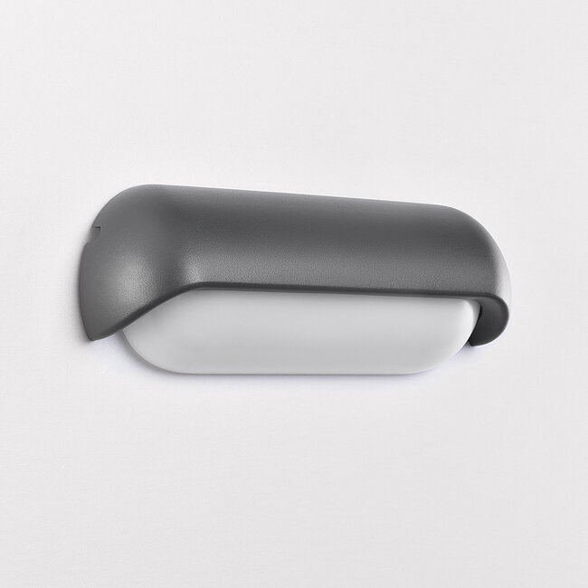 Outdoor wall light Zach - black with integrated LED